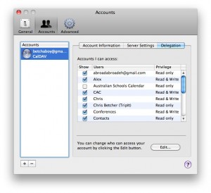iCal Preferences